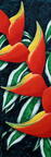 Serie Cemaco 12 Heliconia con hojas blancas
